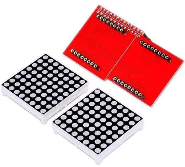 Alt view image 5 of 5 - MAX7219 LED Dot Matrix Module 8 x 8 Common Cathode Red LED Dot Matrix Display Compatible with Raspberry Pi