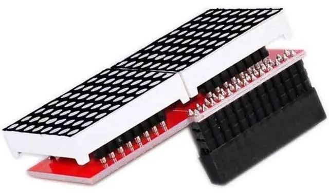 Alt view image 2 of 5 - MAX7219 LED Dot Matrix Module 8 x 8 Common Cathode Red LED Dot Matrix Display Compatible with Raspberry Pi
