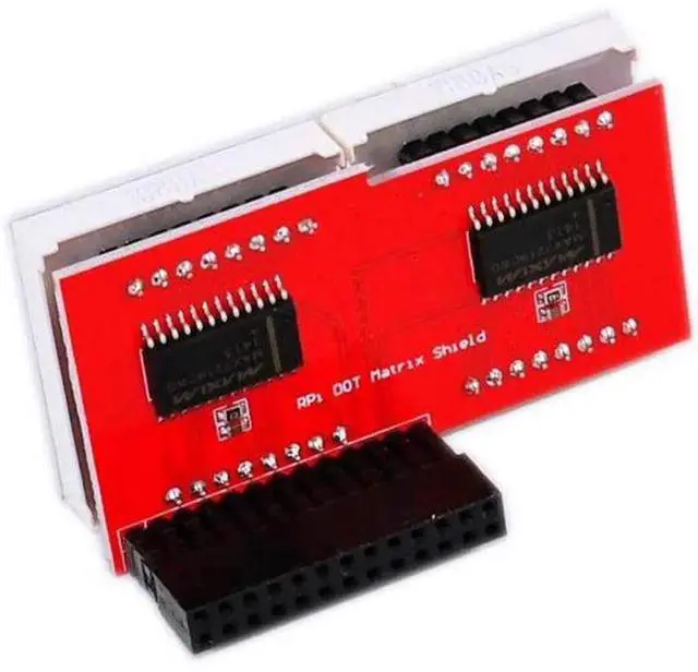 Alt view image 4 of 5 - MAX7219 LED Dot Matrix Module 8 x 8 Common Cathode Red LED Dot Matrix Display Compatible with Raspberry Pi