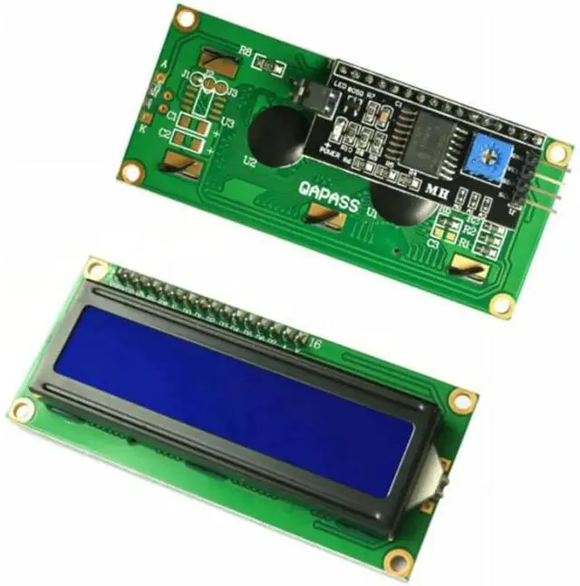 Alt view image 2 of 5 - 1602 LCD Display Module Blue Backlight DC 5V with IIC I2C Interface Adapter Compatible with Raspberry pi and Arduino UNO R3