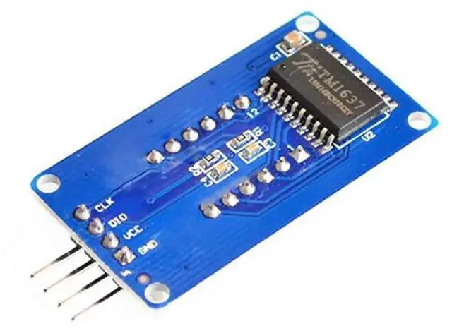 Alt view image 2 of 4 - 8pcs TM1637 4-Digit Co-Anode Digital Tube Display Module Red LED Segment Clock Display Adjustable LED Brightness