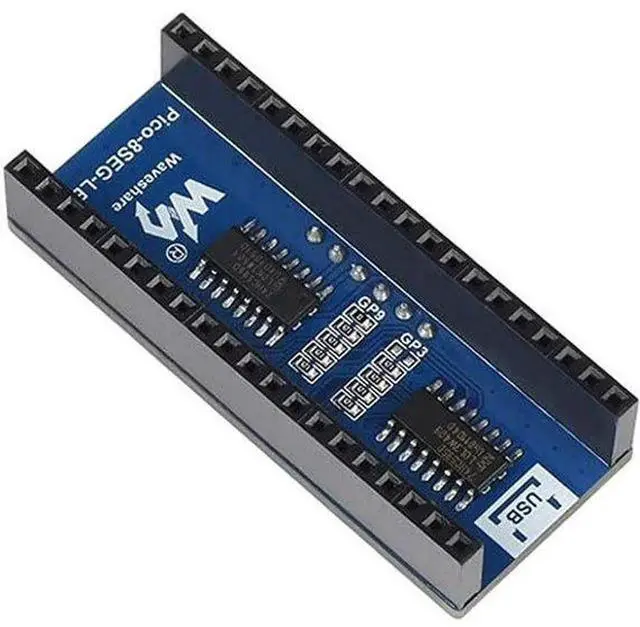 Alt view image 2 of 5 - Compatible with Raspberry Pi Pico 4-Digit 8-Segment Digital Tube Expansion Board