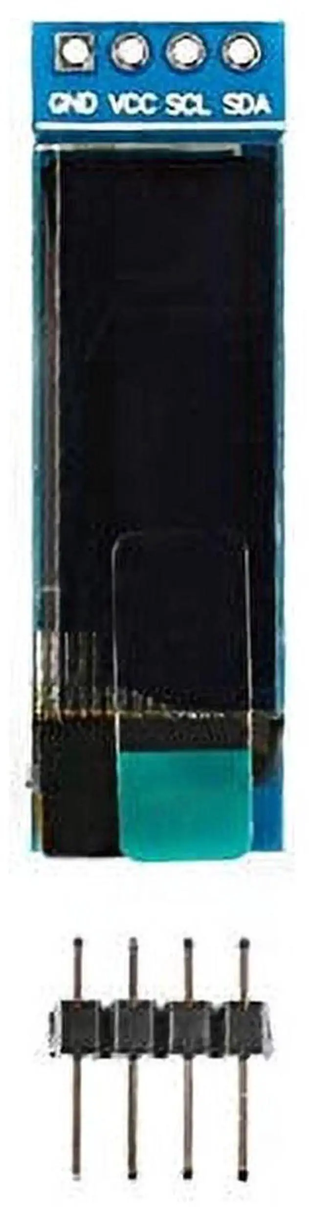 Alt view image 3 of 5 - 2pcs 0.91 inch OLED Display Module White Blue Color Display I2C Interface SSD1306 OLED Screen Driver DC 3.3V~5V Compatible with Arduino Raspberry Pi