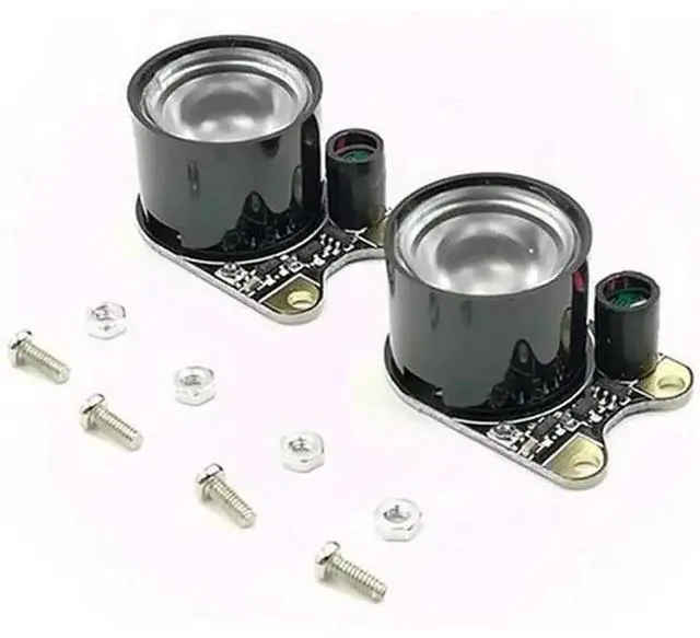 Main image of 2 pcs Night Vision Camera Infrared Light 3W Infrared LED Sensor Module Compatible with Raspberry Pi 4B / 3B +