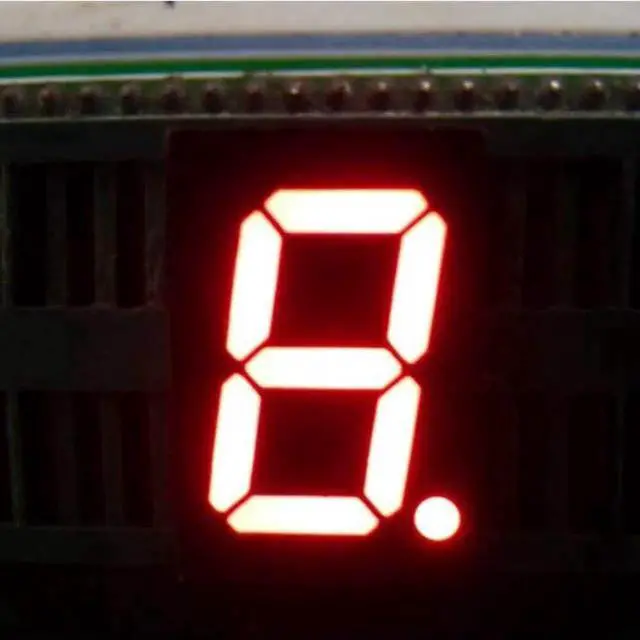 Alt view image 2 of 4 - 0.56" 1-Digit 7-Segment Display Common Cathode Red 1-Digit LED Display Digital Tube (4pcs)