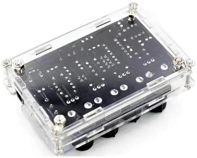 Alt view image 3 of 4 - ICL8038 Low-Frequency Signal Generator DIY kit Sine/Triangle/Square/Compatible withward/Reverse Output 5Hz~400KHz Adjustable Frequency with Acrylic Case
