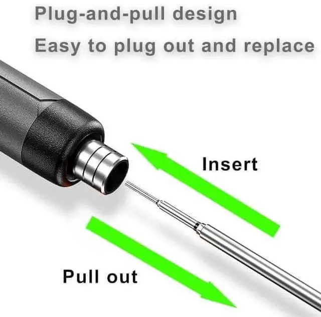 Alt view image 4 of 7 - Mini Cordless Soldering Iron Kit Portable Soldering Iron 3 Temperature Adjustment Soldering Iron Tool Kit USB Rechargeable for DIY Electronic Equipment Soldering Projects