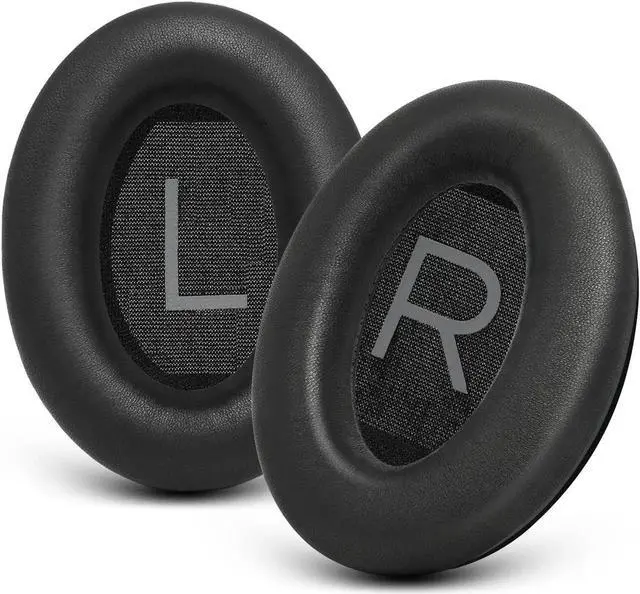 Main image of GEVO Replacement Earpads Cushions for Bose QuietComfort 45 (QC45)/QuietComfort SE (QC SE) Over-Ear Headphones, Softer Sheepskin Leather, Extra Duable Leather, Noise Isolation Memory Foam (Black)