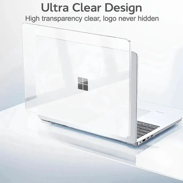 Alt view image 3 of 5 - B BELK Case for Microsoft Surface Laptop 15 inch Touchscreen Copilot+ PC 2024 (7th Edition) Model: 2037, Plastic Hard Shell Case + Keyboard Cover + Screen Protector for 15'' Microsoft Surface, Clear