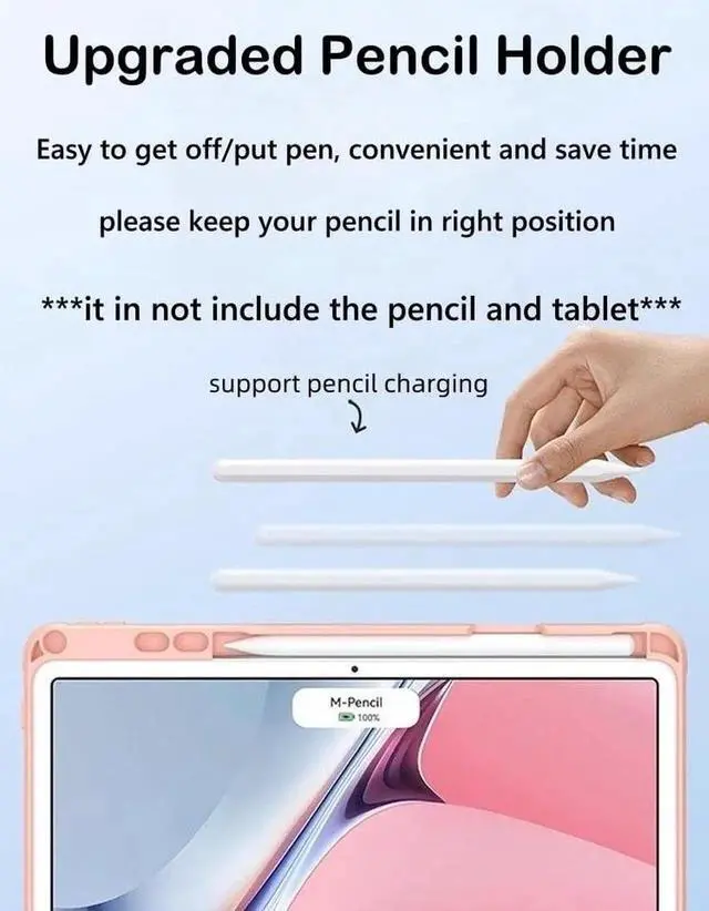 Alt view image 2 of 5 - AnMengXinLing Keyboard Case for iPad 9th/8th/7th Generation/Pro10.5/Air 3rd Gen, Candy Slim Magnetic Detachable Keyboard Tablet Cover with Pencil Holder for iPad9/iPad8/iPad7/Air3/pro10.5, Blue