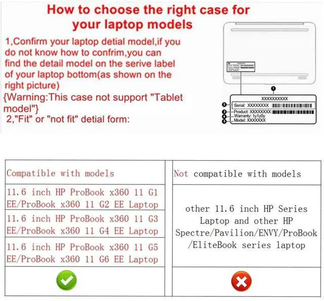 Alt view image 5 of 5 - Alapmk Protective Case Cover for HP ProBook x360 11 G1 EE /G2 EE /G3 EE / G4 EE /G5 EE /G6 EE/G7 EE 11.6" Series Laptop,Galaxy