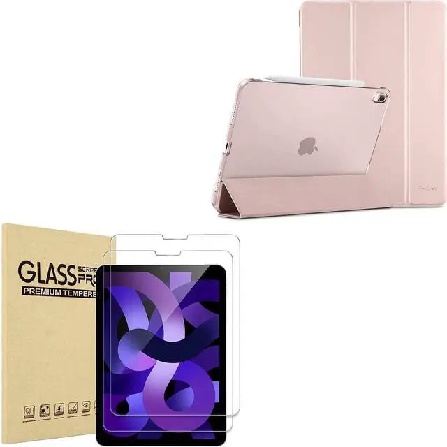 Main image of ProCase iPad Air 5th Gen 2022 / iPad Air 4th 2020 10.9 Inch Case Bundle with 2 Pack iPad Air 5 2022 / Air 4 2020 Screen Protector