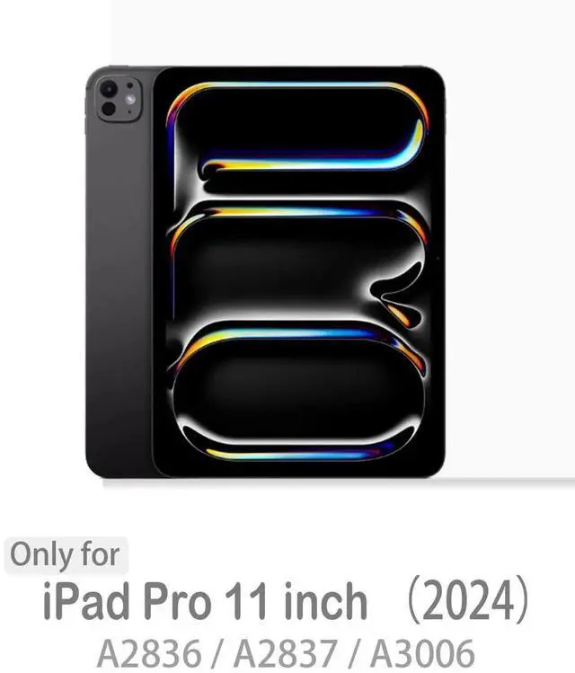 Alt view image 5 of 5 - Feams for iPad Pro 11 Inch Case M5/M4 2025/2024, Slim V-Fold iPad Pro 11 Inch M5/M4 Case 2025/2024 Magnetic Detachable Clear Back with Horizontal Adjustable Stand & Vertical Stand & Auto Sleep, Black