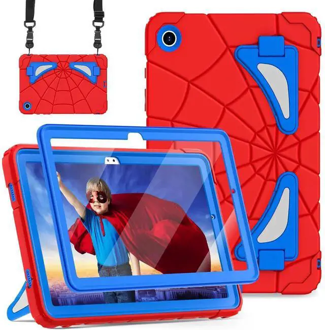 Main image of Auizotl Case for Galaxy Tab A9 Plus Case Samsung Galaxy Tab A9 Plus 11 Kids Samsung Tablet with Screen Protector Stand Thickned Cornor Impact Protection Tab A9+ 11 Inch Cover, Red Blue