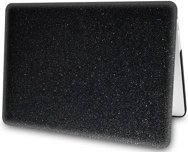 Alt view image 4 of 5 - AMCJJ Compatible with MacBook Air M1 Case 13 Inch 2022 2021 2020 Release A2337/A2179 with Retina & Touch ID, Plastic Hard Shell Case & Keyboard Cover & Screen Protector - Glitter Black