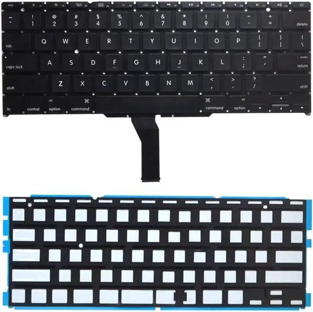 Alt view image 3 of 5 - Padarsey New Laptop Black US Backlit Backlight Keyboard Compatible for MacBook Air A1370 A1465 11-Inch 2011 2012 2013 2014 2015 MD711 MD712 MD223 MD224 MC968 MC969 with 80 PCE Screws+Screwdriver