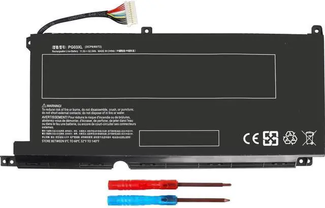 Main image of PG03XL Replacement HP Pavilion Gaming 15-DK 15T-DK 15-EC Laptop Battery for hp Pavilion 15-DK0XXX 15-DK0056WM 15-DK0068WM 15-DK0055NR 15T-DK200 15-EC0013DX 15-EC1073DX L48495-005 52.5Wh(Type A)