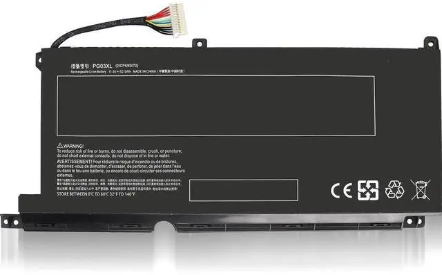 Alt view image 5 of 5 - PG03XL Replacement HP Pavilion Gaming 15-DK 15T-DK 15-EC Laptop Battery for hp Pavilion 15-DK0XXX 15-DK0056WM 15-DK0068WM 15-DK0055NR 15T-DK200 15-EC0013DX 15-EC1073DX L48495-005 52.5Wh(Type A)