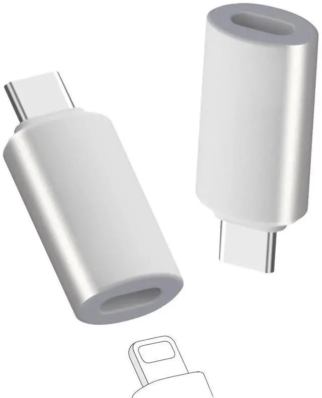 Main image of 2Pack for Type-C Male to Lightning Female Adapter Converter,for USB C Male to Lightning Female Cable Support Charging/Data Transfer and Audio for iPhone 17/16/16pro/16plus/16pro max etc