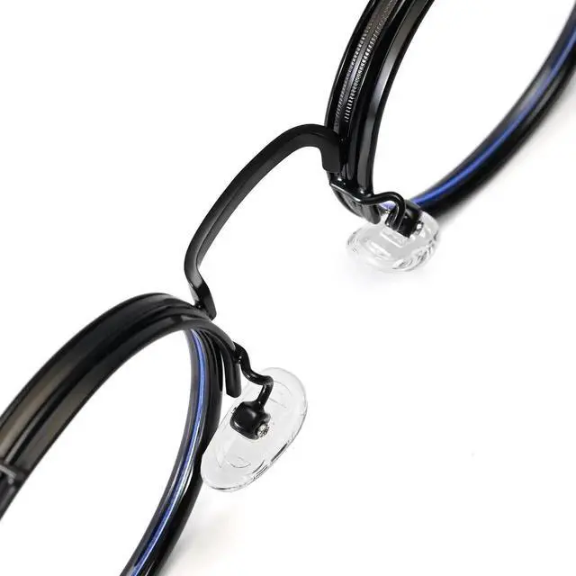 Alt view image 2 of 5 - Dollger Blue Light Blocking Glasses for Man Steam Punk Style, oversize Retro Men Round Frame Computer BlueLight Glasses