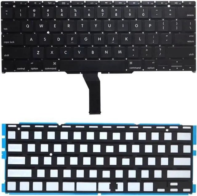 Alt view image 3 of 5 - Padarsey New Laptop Black US Backlit Backlight Keyboard Compatible for MacBook Air A1370 A1465 11-Inch 2011 2012 2013 2014 2015 MD711 MD712 MD223 MD224 MC968 MC969 with 80 PCE Screws+Screwdriver