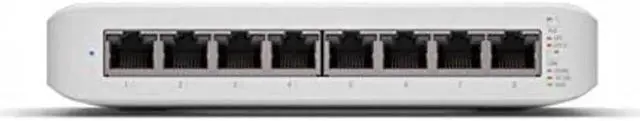 Alt view image 4 of 5 - UniFi Switch Lite 8 PoE | 8-Port Gigabit Switch with 4 PoE+ 802.3at Ports (USW-Lite-8-PoE),White