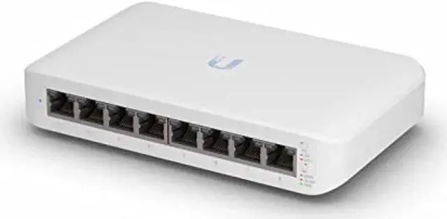 Main image of UniFi Switch Lite 8 PoE | 8-Port Gigabit Switch with 4 PoE+ 802.3at Ports (USW-Lite-8-PoE),White