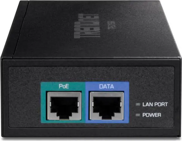 Alt view image 3 of 5 - TRENDnet 10G PoE++ Injector, Supplies PoE (15.4W), PoE+ (30W), or PoE++ (90W), Converts a Non-PoE Port to A PoE ++ 10G Port, Metal Housing, Black, TPE-319GI