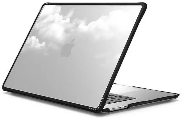 Alt view image 3 of 3 - CASETiFY Impact MacBook Air 15" (M2-M4) Case [Cushioned Impact Corners/Scratch-Resistant/Anti-Slip Grip] - Clouds Clear Case - Clear Black