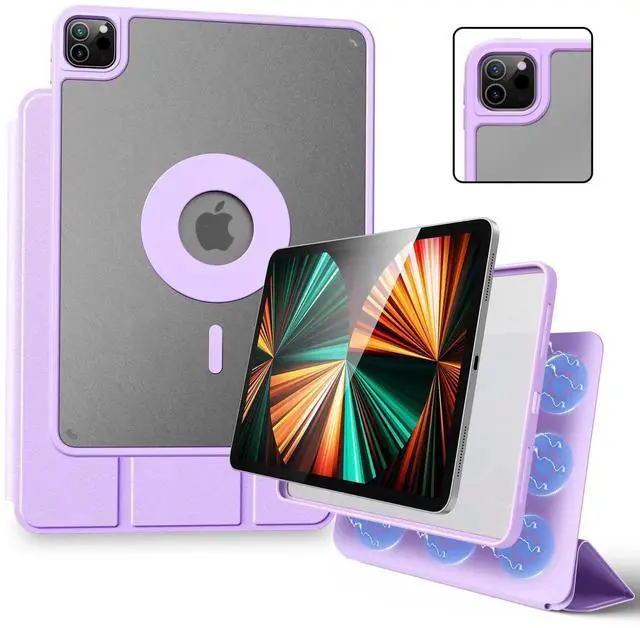 Main image of Marasone Case for iPad Pro 11 inch(1st, 2nd, 3rd & 4th Gen) 2022/2021/2018/2020-Slim Protective Case-Wireless Apple Pencil Charging (Purple)