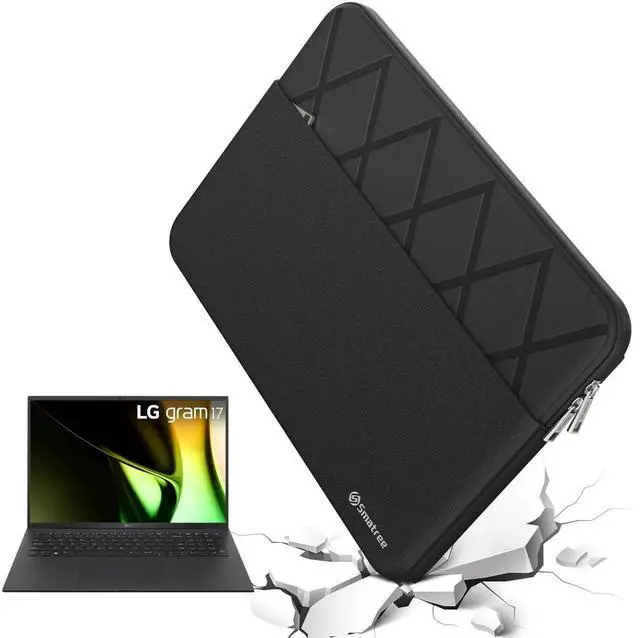 Main image of Smatree 17 inch Laptop Sleeve for LG gram 17, LG Protective Laptop Case with Accessory Pocket, YKK Zipper, Patented Shockproof Design (E612)