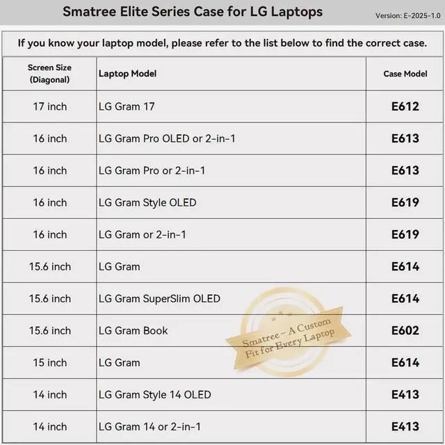 Alt view image 2 of 5 - Smatree 17 inch Laptop Sleeve for LG gram 17, LG Protective Laptop Case with Accessory Pocket, YKK Zipper, Patented Shockproof Design (E612)