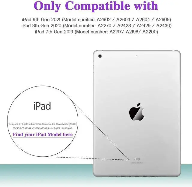 Alt view image 2 of 5 - ZoneFoker for iPad 9th Generation Case, iPad 8th 7th Generation Case, iPad 10.2 Inch 2021/2020/2019 Case, Heavy Duty Rugged Shockproof Protective Cover with Kickstand for Kids Dark Green