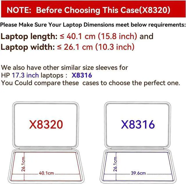 Alt view image 3 of 5 - Smatree Hard EVA Protective Sleeve Case Compatible for 17.3 inch Envy Laptop 17t/17, OMEN 17, HP 470 G9/G10 Notebook PC, HP Laptop 17/17t/17z, Anti-Shock and Waterproof Notebook Bag (X8320)