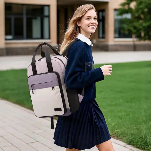 Alt view image 4 of 5 - LOVEVOOK Laptop Backpack for Women, 15.6 Inch Computer Backpack Purse, Casual Daypack Carry-On Personal Item Travel Bag, College Bookbook for Teen Girls Students Back to School