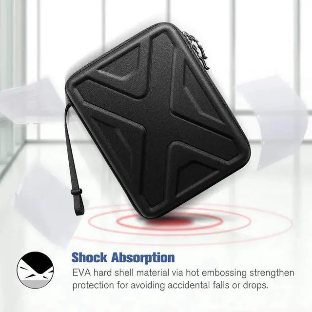 Alt view image 5 of 5 - SITHON 11 Inch Portfolio Sleeve Case for iPad (A16) 11th 2025 & Air M3/M2 (2025/2024), 2025 11 Inch iPad Pro M5/M4, 10.9"/10.2" iPad, Shock Absorption Tablet Carrying Organizer with Accessory Pocket