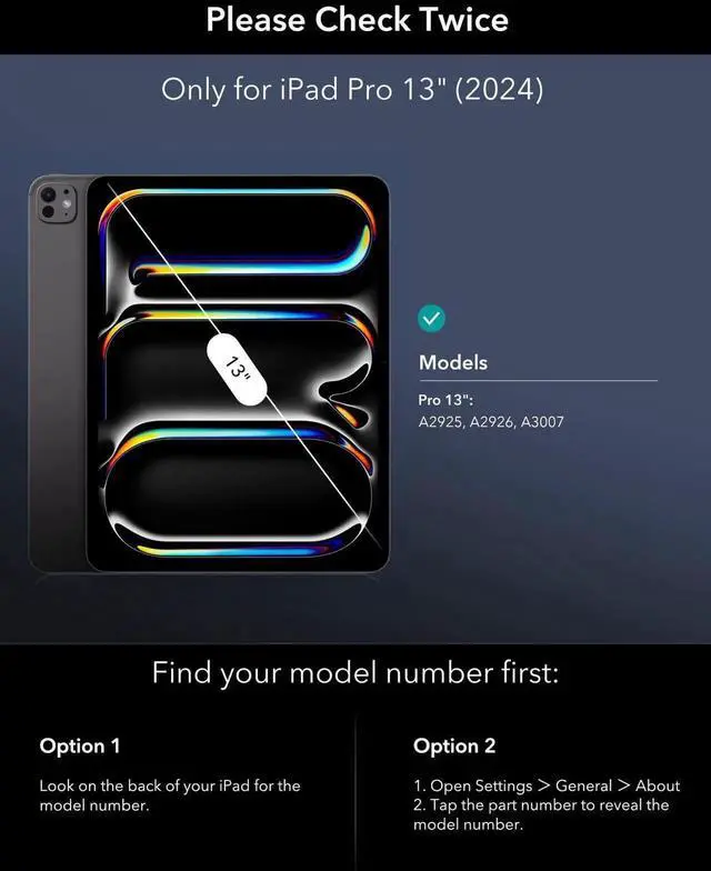 Alt view image 2 of 5 - ESR iPad Pro 13 Inch Case with Keyboard (M4, 2024), iPad Pro 13 Keyboard Case with Easy-Set Magnetic Stand, Portrait/Raised Modes for iPad Pro 13 Keyboard, Removable Case, Rebound 360 Series, Blue