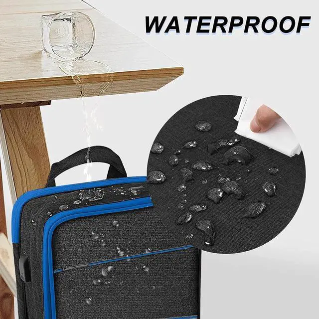 Alt view image 4 of 5 - ZINZ Slim & Expandable Laptop Backpack Water Resistant Travel Backpack Compatible with MacBook Air/Pro 13-14 inch XPS 13 Surface 13.5" and Most 13-14 inch NoteBooks,B01BL01