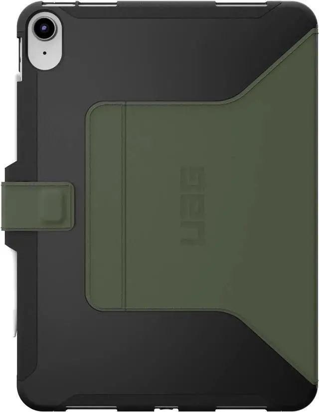 Alt view image 4 of 5 - URBAN ARMOR GEAR UAG Designed for iPad 11" A16 11th Gen 2025, 10.9" 10th Gen 2022 Case A3354 A3355 A2696 - Rugged Slim Protective Folio Cover with Pencil Holder, Scout Folio Black/Olive
