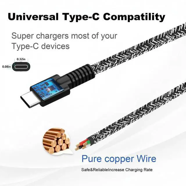 Alt view image 4 of 5 - 100W USB-C Charger for HP Spectre Fold 17 x360 16-aa0047nr Pavilion Plus 14 14-ew1010nr HP ZBook Firefly 16 G11 G10 G9 Envy 17-cw1087nr 17-cw1000 TPN-LA31 N57041-001 N56858-001 AC Adapter