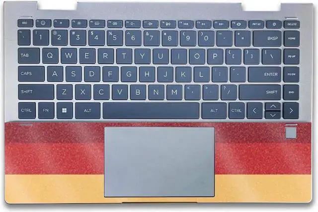 Alt view image 5 of 5 - Glossy Glitter Laptop Skin Compatible with HP Envy x360 14 (2023) - Vintage Lines - Premium 3M Vinyl Protective Wrap Decal Cover - Easy to Apply | Crafted in The USA by MightySkins