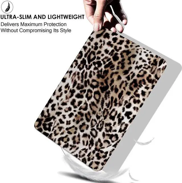 Alt view image 2 of 5 - DuraSafe Cases for iPad 2014 Air 2nd Gen 9.7 Printed Cover A1566 MGLW2LL/A MH0W2LL/A A1567 MGKM2LL/A MH182LL/A MGKL2LL/A MGTY2LL/A MH1J2LL/A MGTX2LL/A MH2V2LL/A MH2W2LL/A MH2U2LL/A - Leopard