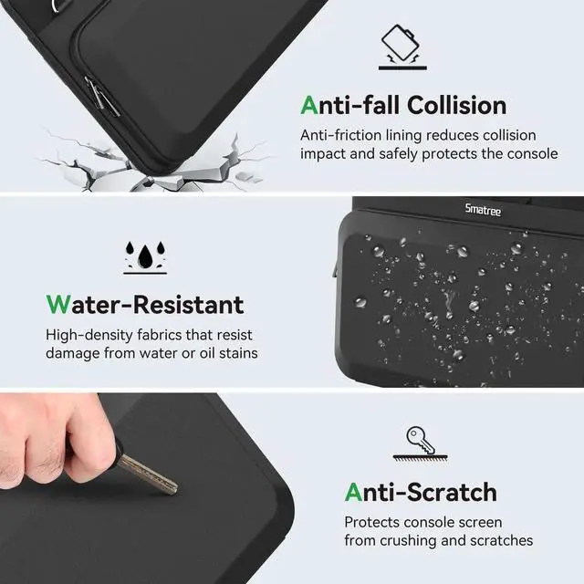 Alt view image 2 of 5 - Smatree CityShield Laptop Shoulder Case for 13.5-15 inch Microsoft Surface Laptop Copilot+ PC, for Microsoft Surface Laptop 5/6/4/3, for 14.4 inch Surface Laptop Studio 2, Case with Pocket (MC05)