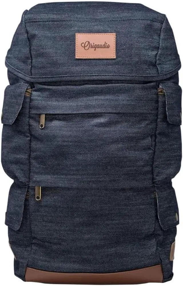 Main image of Origaudio Presidio Laptop Backpack - Gaming or Work Bag - Holds 17-Inch Laptop with Convenient Side Access Pocket for Computer - 16 Total Pockets - Perfect for Traveling or Hiking - Blue