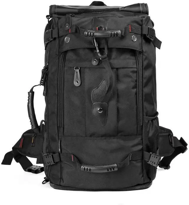 Alt view image 5 of 5 - YOUMIAN Travel Backpack Carry On Backpack Durable Convertible Duffle Bag Fit for 15.6 Inch Laptop for Men and Women hiking airplane shoes bag extendable three way uses multiple