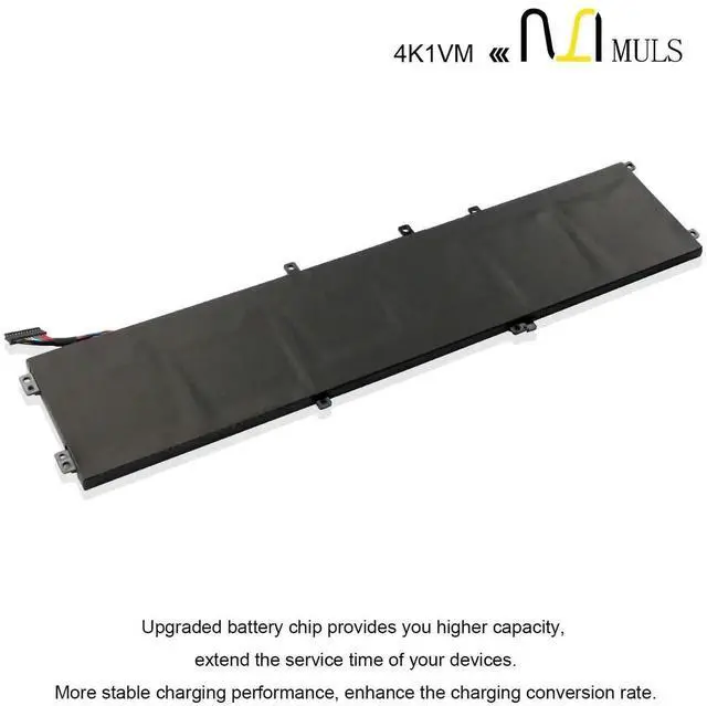 Alt view image 2 of 5 - MULS 4K1VM 97Wh Battery Replacement for Dell G7 17 7700 Vostro 15 7500 Series Laptop W62W6 0W62W6 XYCW0 0XYCW0 9TM7D 09TM7D V0GMT NYD3W 0NYD3W NCC3D 0NCC3D 8070mAh 6-Cell