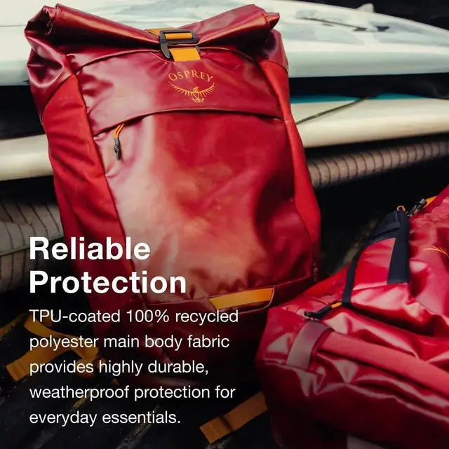 Alt view image 4 of 5 - Osprey Transporter Roll Top Laptop Backpack, Venturi Blue