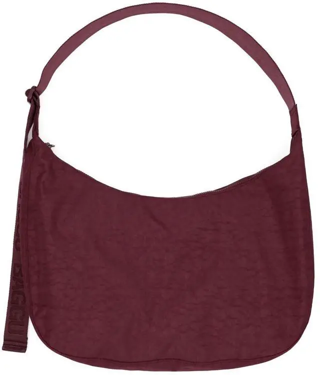 Main image of BAGGU Large Nylon Crescent Bag - Mahogany
