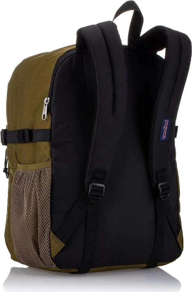 Alt view image 4 of 4 - JanSport Main Campus Backpack - Travel or Work backpack w 15-Inch Laptop Sleeve and Dual Water Bottle Pockets, Army Green