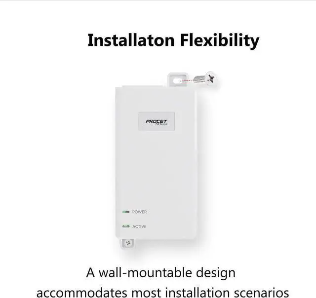 Alt view image 3 of 5 - 10Gbps PoE++ Injector 60W IEEE802.3bt/at/af Compliant, Supplies PoE(15.4W) or PoE+(30W) or PoE++(60W) Power Over Ethernet Distances Up To 328ft, PoE Injector Adapter for Camera/Access Point, EN60GB-10